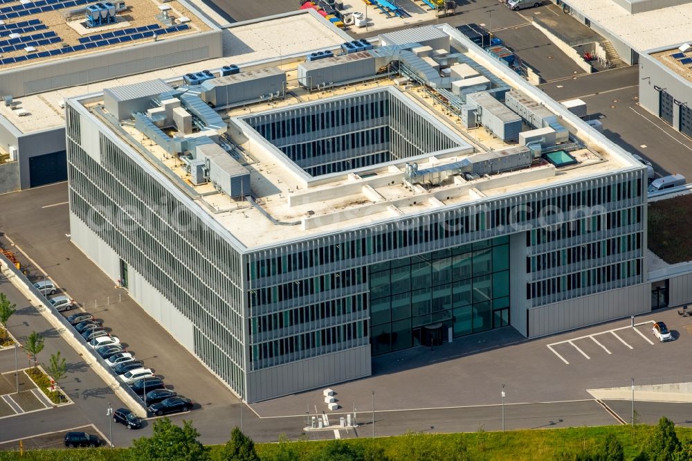 Aerial image Hagen - Administration building of the company - Energieunternehmen Enervie in Hagen in the state North Rhine-Westphalia