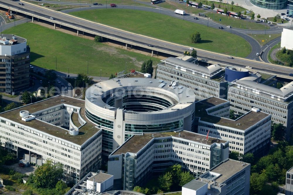 Aerial photograph Offenbach am Main - Administration building of the company of HELABA Hessischen Landesbank and AREVA in Offenbach am Main in the state Hesse