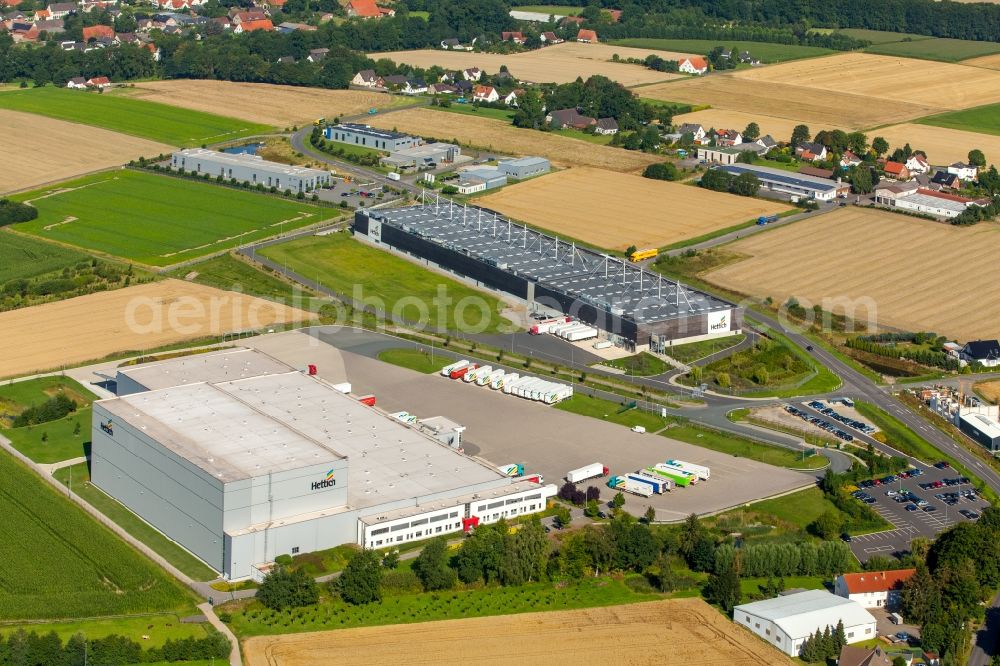 Aerial image Bünde - Administration building of the company Hettich Logistik Service Verwaltungs GmbH in Buende in the state North Rhine-Westphalia