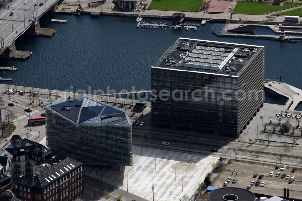 Aerial photograph Kopenhagen - Administration building of the company Nykredit A/S on Kalvebod Brygge in Copenhagen in Denmark