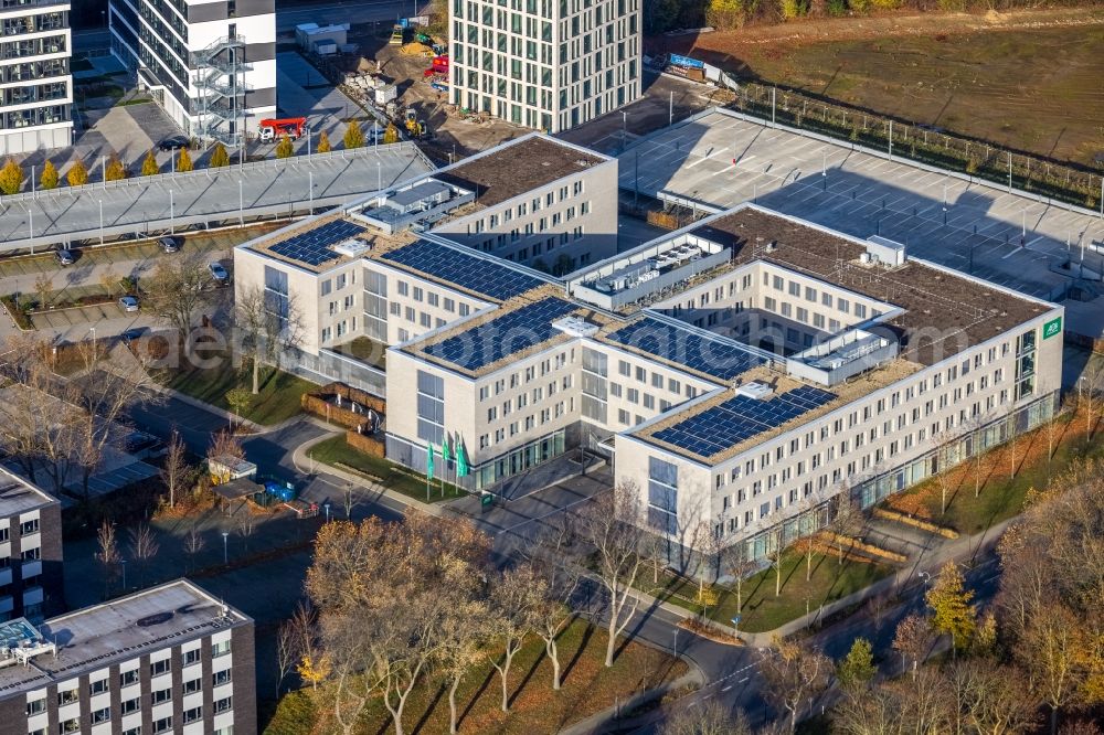 Aerial image Dortmund - Office and administration buildings of the insurance company AOK NORDWEST - Fachzentrum Dortmund in the district Schueren-Neu in Dortmund in the state North Rhine-Westphalia, Germany