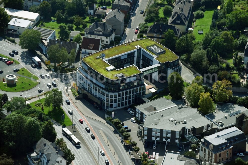 Aerial image Wetzlar - Office and administration buildings of the insurance company DAK-Gesundheit Servicezentrum on Schuetzenstrasse in Wetzlar in the state Hesse, Germany