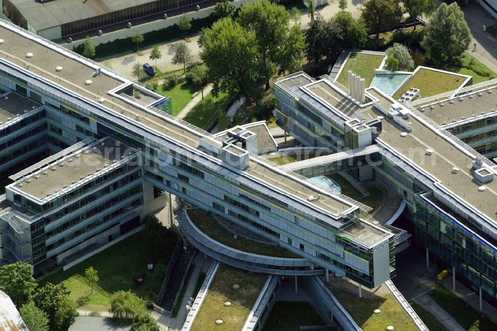 Aerial photograph Augsburg - Office and administration buildings of the insurance company Deutsche Rentenversicherung Schwaben on Dieselstrasse in Augsburg in the state Bavaria