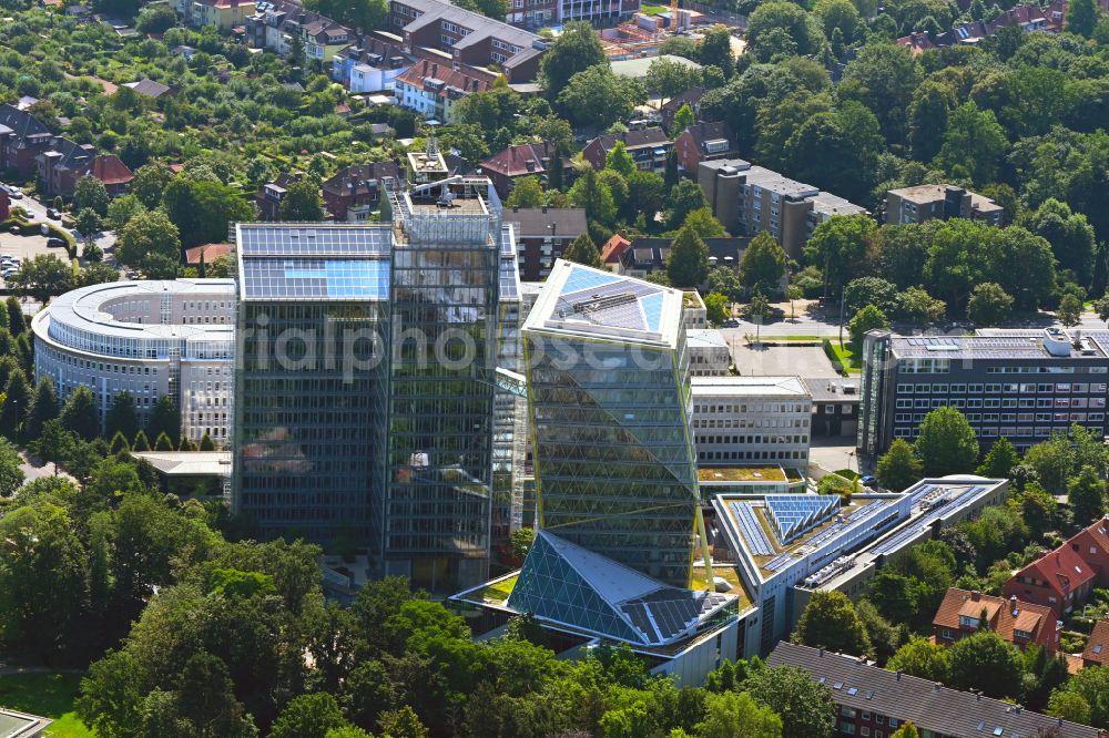 Aerial image Münster - Office and administration buildings of the insurance company LVM Versicherung - Zentrale on Kolde-Ring in the district Aaseestadt in Muenster in the state North Rhine-Westphalia, Germany