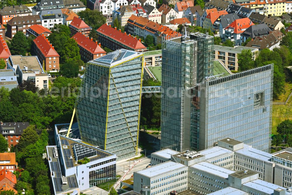 Aerial photograph Münster - Office and administration buildings of the insurance company LVM Versicherung - Zentrale on Kolde-Ring in the district Aaseestadt in Muenster in the state North Rhine-Westphalia, Germany