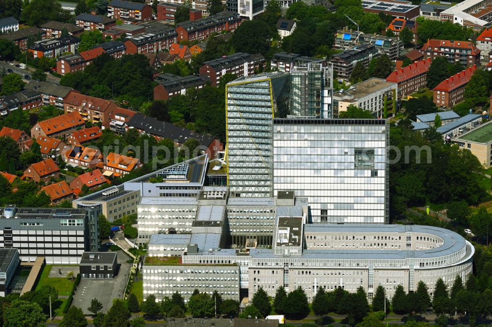 Aerial image Münster - Office and administration buildings of the insurance company LVM Versicherung - Zentrale on Kolde-Ring in the district Aaseestadt in Muenster in the state North Rhine-Westphalia, Germany