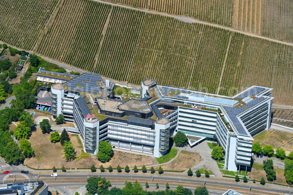 Aerial image Stuttgart - Office and administration buildings of the insurance company SV SparkassenVersicherung Stuttgart on Loewentorstrasse in Stuttgart in the state Baden-Wurttemberg, Germany