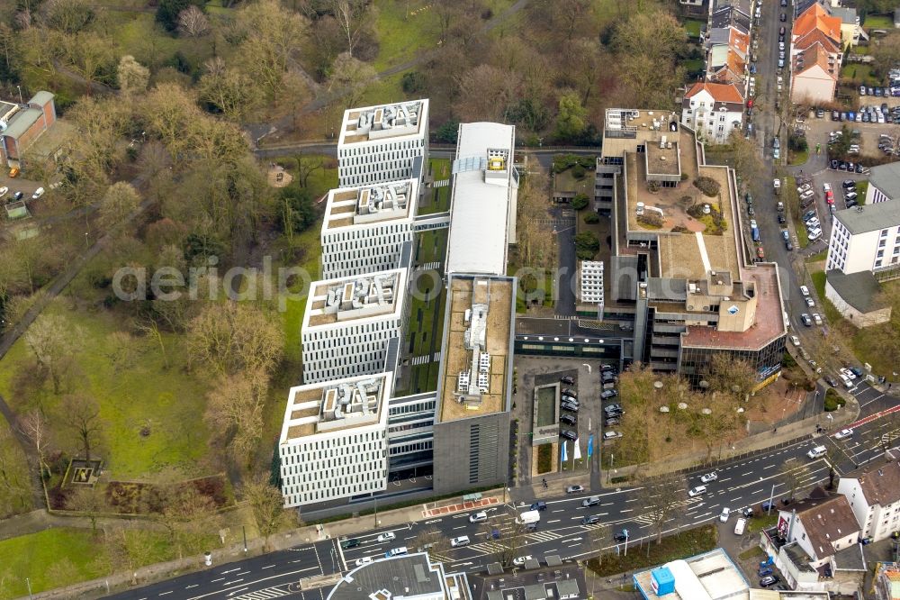 Aerial image Bochum - View of the administration building of BP and Aral in Bochum in the state North-Rhine Westphalia