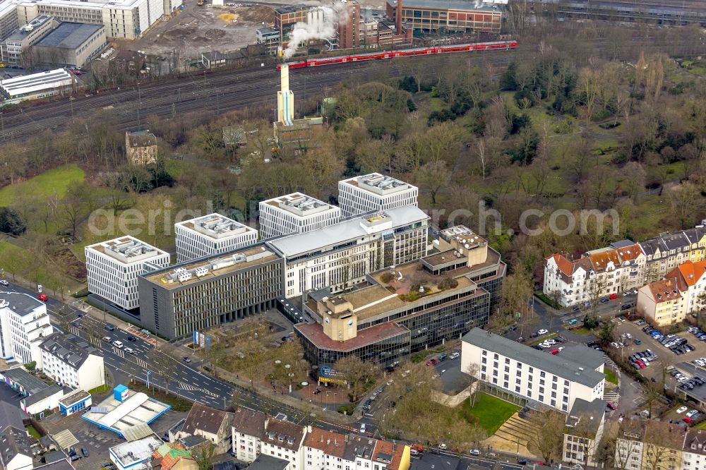 Aerial photograph Bochum - View of the administration building of BP and Aral in Bochum in the state North-Rhine Westphalia