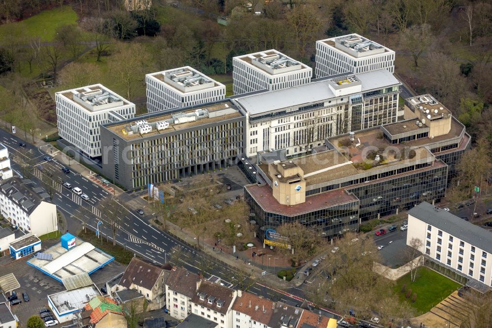 Bochum from above - View of the administration building of BP and Aral in Bochum in the state North-Rhine Westphalia