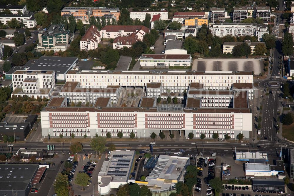 Aerial image Wiesbaden - Administrative building of the city authority Wiesbaden in Wiesbaden in the state Hesse