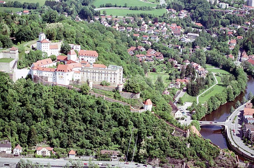 Passau/ Bayern from above - Veste Oberhaus von Passau an der Donau in Bayern. OberhausMuseum Veste Oberhaus 125 94036 Passau Telefon: 0851 / 49335 - 12, Fax: -10 Oberhausmuseum@Passau.de