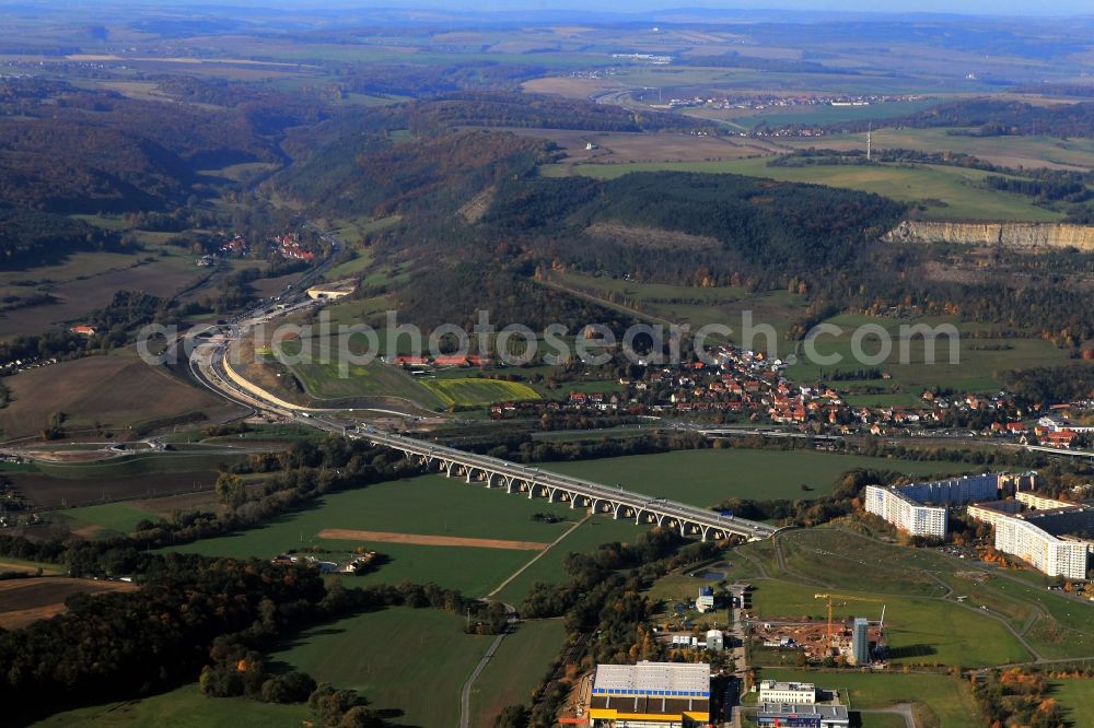 Jena from the bird's eye view: View of Saalebrücken in Jena in Thuringia