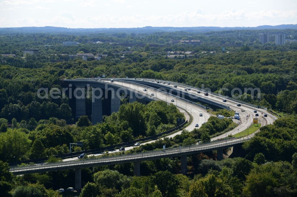 Kiel from above - Viaduct of the expressway the main road B503 in Kiel in the state Schleswig-Holstein