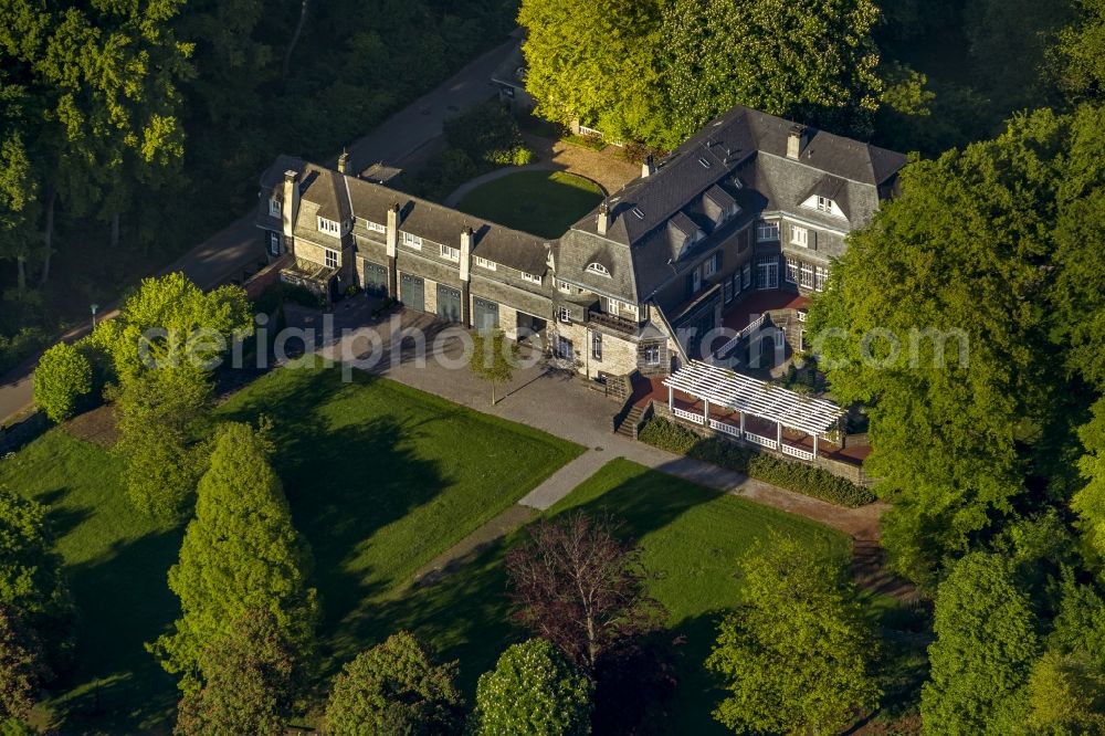 Hagen from above - Villa Hohenhof in the garden city in Hohen Hagen - District Emst in Hagen in North Rhine-Westphalia