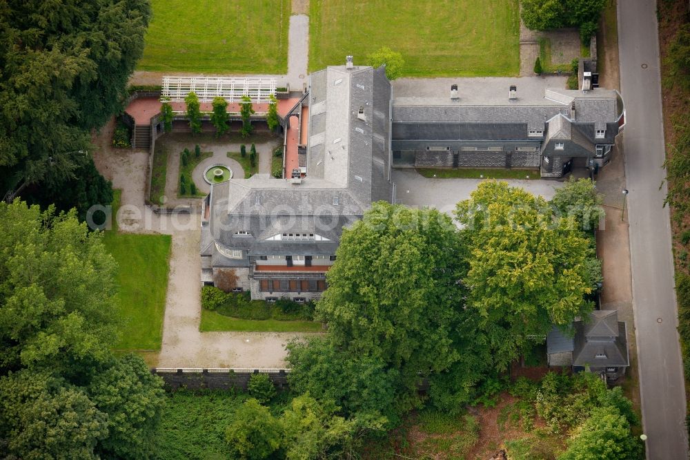 Hagen Emst from the bird's eye view: Villa Hohenhof in the garden city in Hohenhagen - district Emst in Hagen in North Rhine-Westphalia