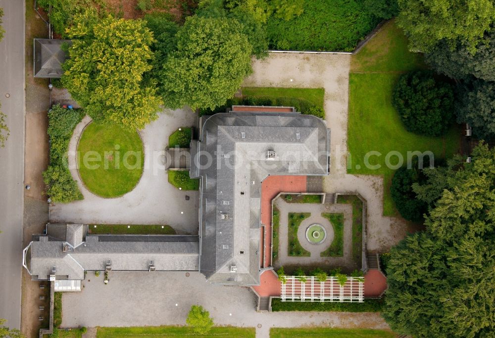 Aerial image Hagen Emst - Villa Hohenhof in the garden city in Hohenhagen - district Emst in Hagen in North Rhine-Westphalia