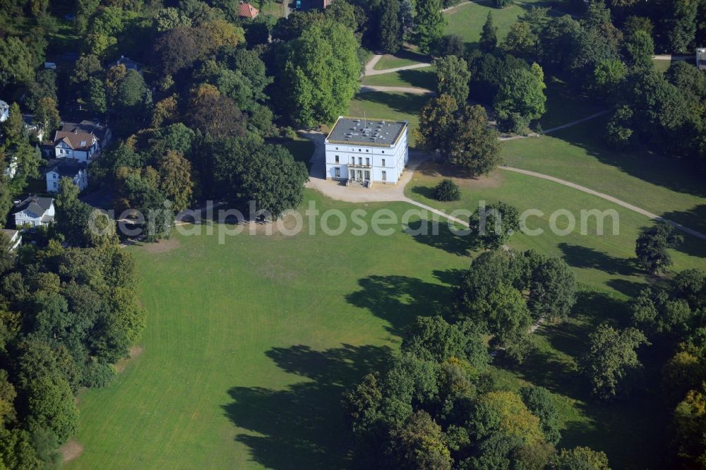 Aerial image Hamburg - Villa Jenischhaus in Jenisch park in Hamburg