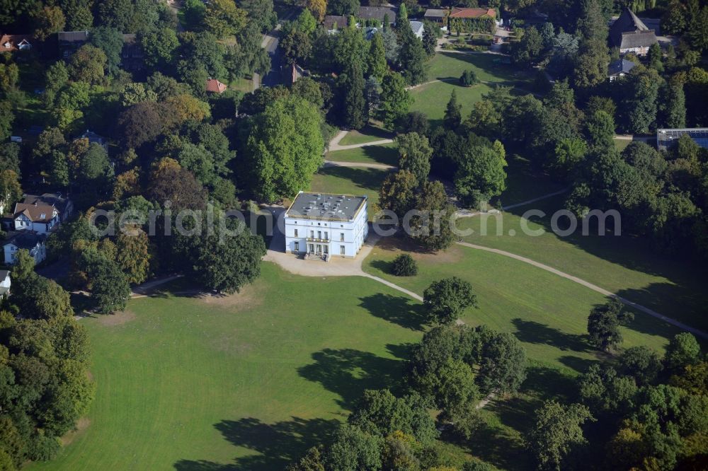 Hamburg from above - Villa Jenischhaus in Jenisch park in Hamburg