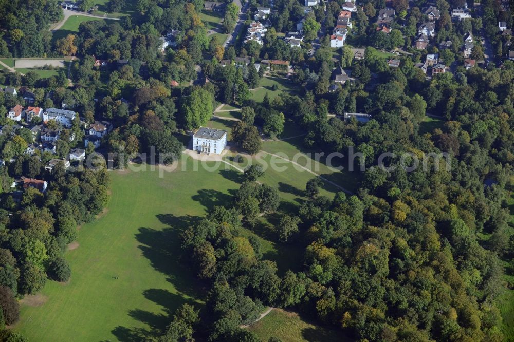 Aerial image Hamburg - Villa Jenischhaus in Jenisch park in Hamburg