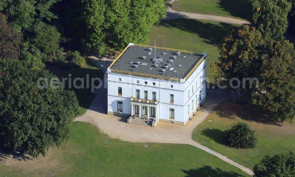 Aerial photograph Hamburg - Villa Jenischhaus in Jenisch park in Hamburg