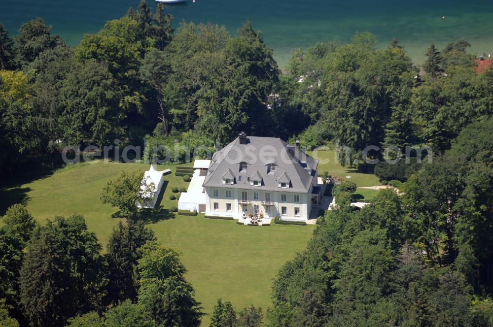 Münsing from above - Blick auf Villa am Starnberger See in der Seeleitn.