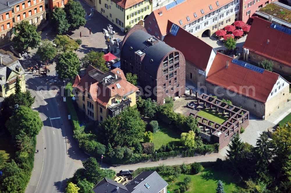 Aerial image Bietigheim-Bissingen - View of Villa Visconti in Bietigheim-Bissingen in the state Baden-Wuerttemberg