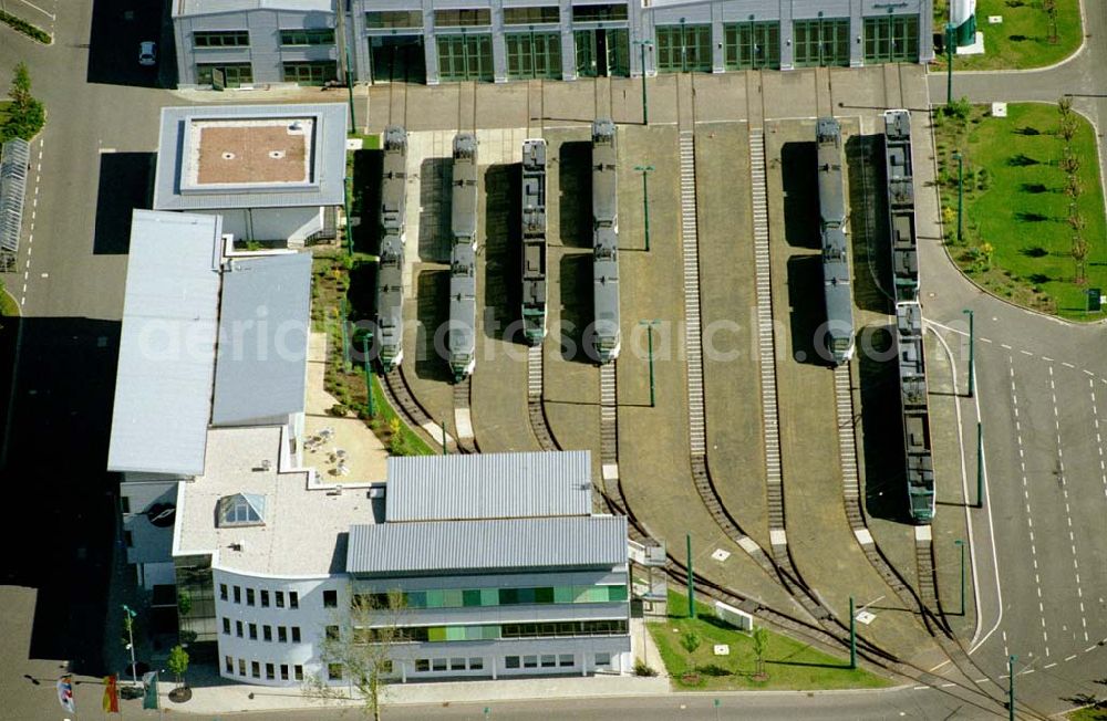 Aerial image Potsdam / Brandenburg - VIP - Straßenbahnhofsdepot der Potsdamer Verkehrsbetriebe in Potsdam - Babelsberg Datum: 05.05.03