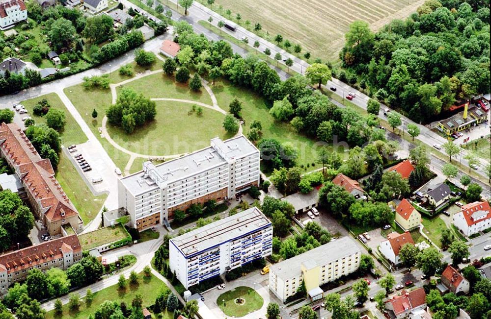 Berlin from above - vivantes Kinikum Berlin-Kaulsdorf an der B1