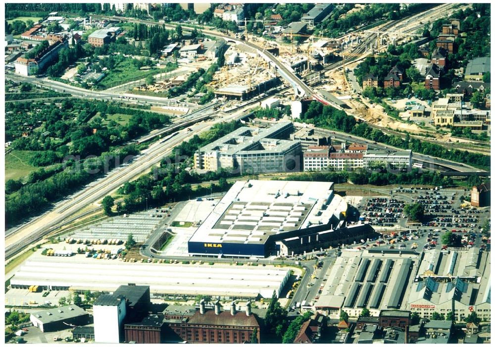 Aerial image Berlin-Tempelhof - 29.05.2004 Berlin Tempelhof Blick auf das Einrichtungshaus IKEA in Berlin Tempelhof