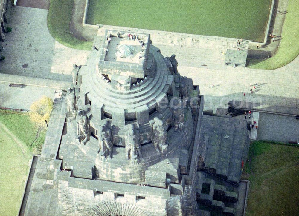 Leipzig from the bird's eye view: Völkerschlachtdenkmal in Leipzig.