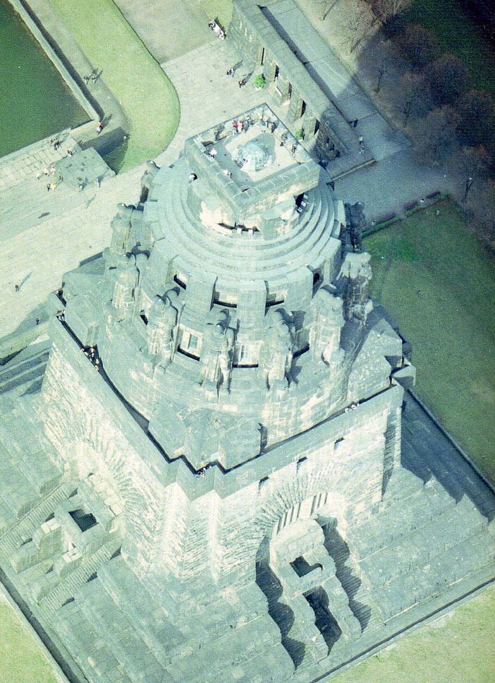 Aerial image Leipzig - Völkerschlachtdenkmal in Leipzig.