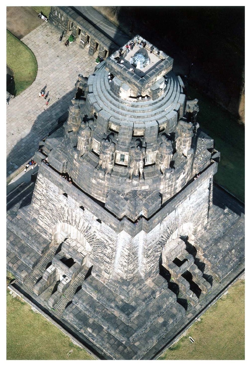 Aerial photograph Leipzig - Völkerschlachtdenkmal in Leipzig.