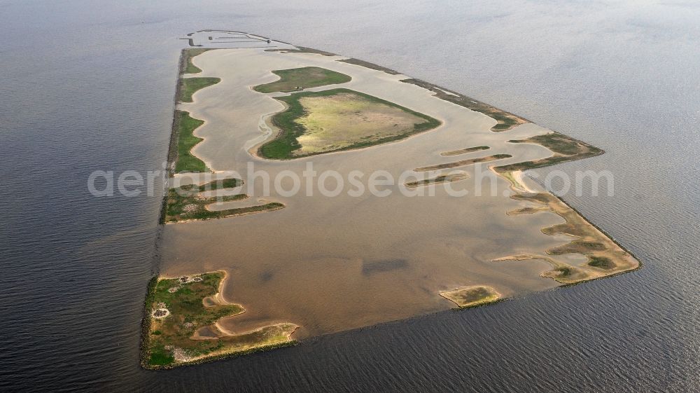 Aerial photograph Andijk - The bird island de Kreupel before Andijk in Noord-Holland, Netherlands in IJsselmeer