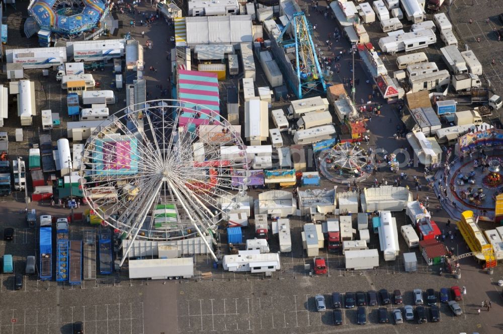 Bremen from above - Hype Freimarkt in the city of Bremen