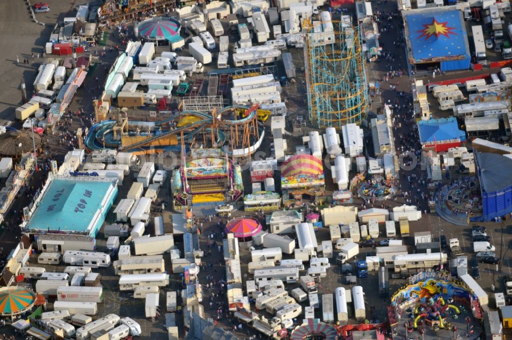 Bremen from the bird's eye view: Hype Freimarkt in the city of Bremen