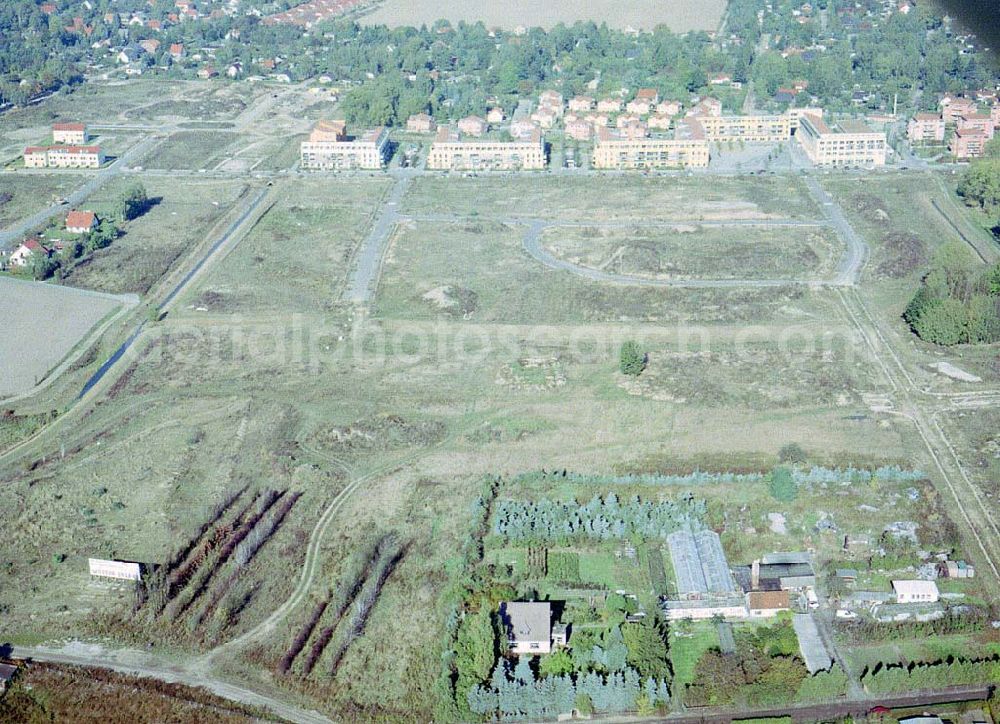 Aerial photograph Bernau - Friedensthal - Vorbereitete Erweiterungsflächen für das Wohngebiet Friedensthal in Bernau.