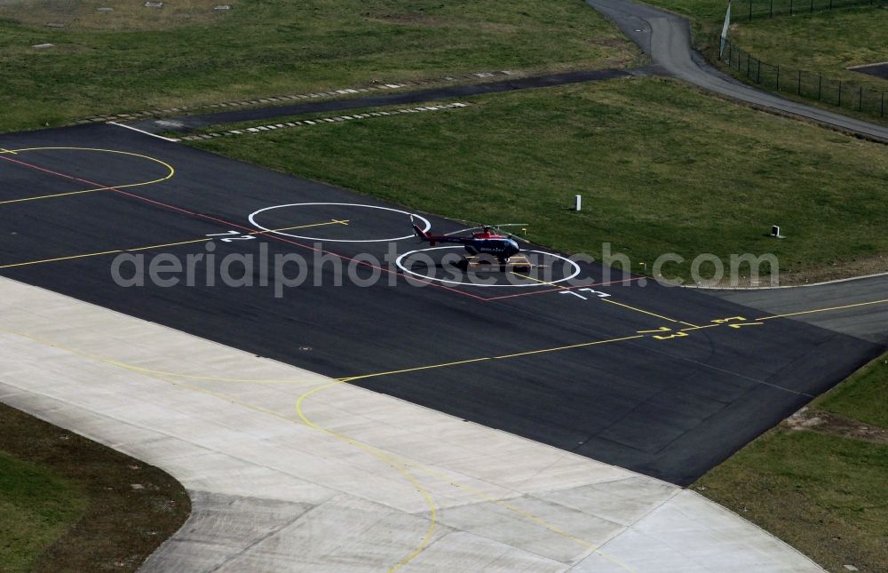 Aerial image Erfurt - Apron, terminal and taxiways at the airport Erfurt in Thuringia