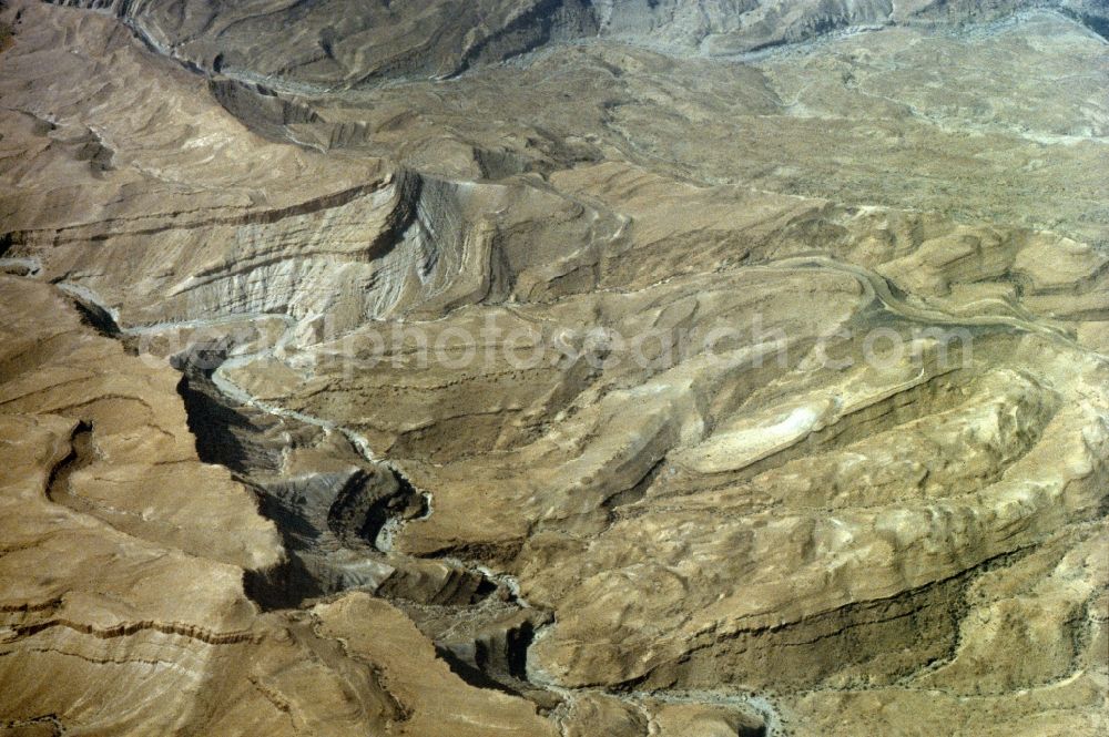 Aerial image Ain Salah - Volcanic desert between In Salah and Tamanrasset in Algeria