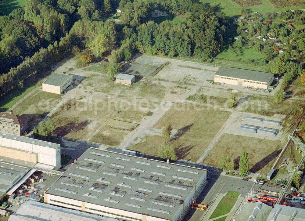 Aerial image Bautzen/ Sachsen - Waggonbauwerk der BOMBARDIER TRANSPORTATION BERLIN in Bautzen / Sachsen.