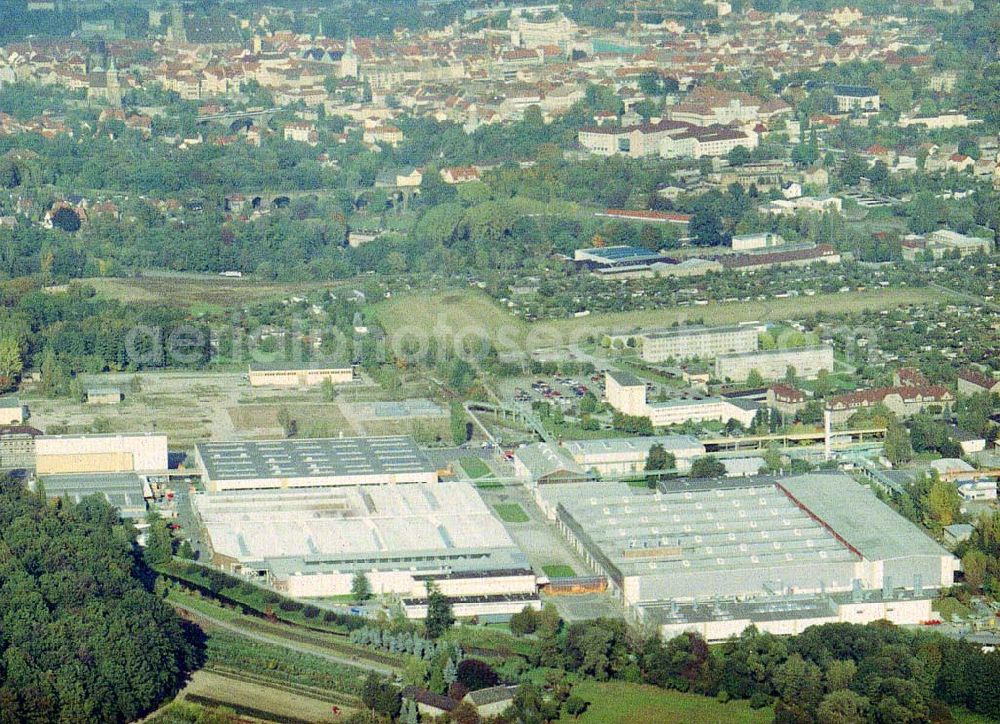 Aerial image Bautzen/ Sachsen - Waggonbauwerk der BOMBARDIER TRANSPORTATION BERLIN in Bautzen / Sachsen.