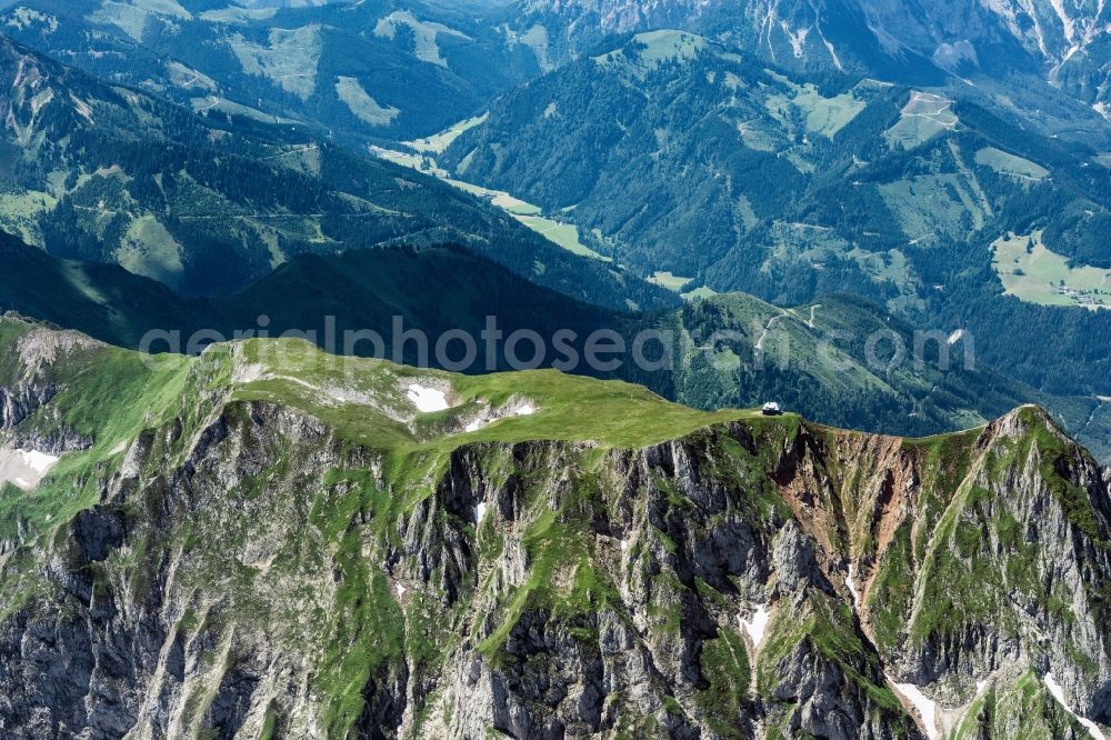 Aerial photograph Krumpen - Forest and mountain scenery in Krumpen in Steiermark, Austria