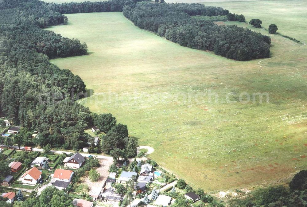 Aerial photograph Ahrensdorf bei Ludwigsfelde / Brandenburg - Waldgrundstück bei Ahrensdorf / Brandenburg.