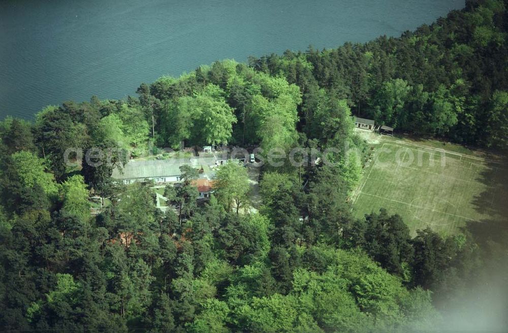 Aerial image Lychen / BRA - Waldhotel Sängerslust bei Lychen / Brandenburg.