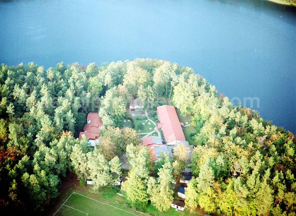 Aerial image Lychen / BRA - Waldhotel Sängerslust bei Lychen / Brandenburg.