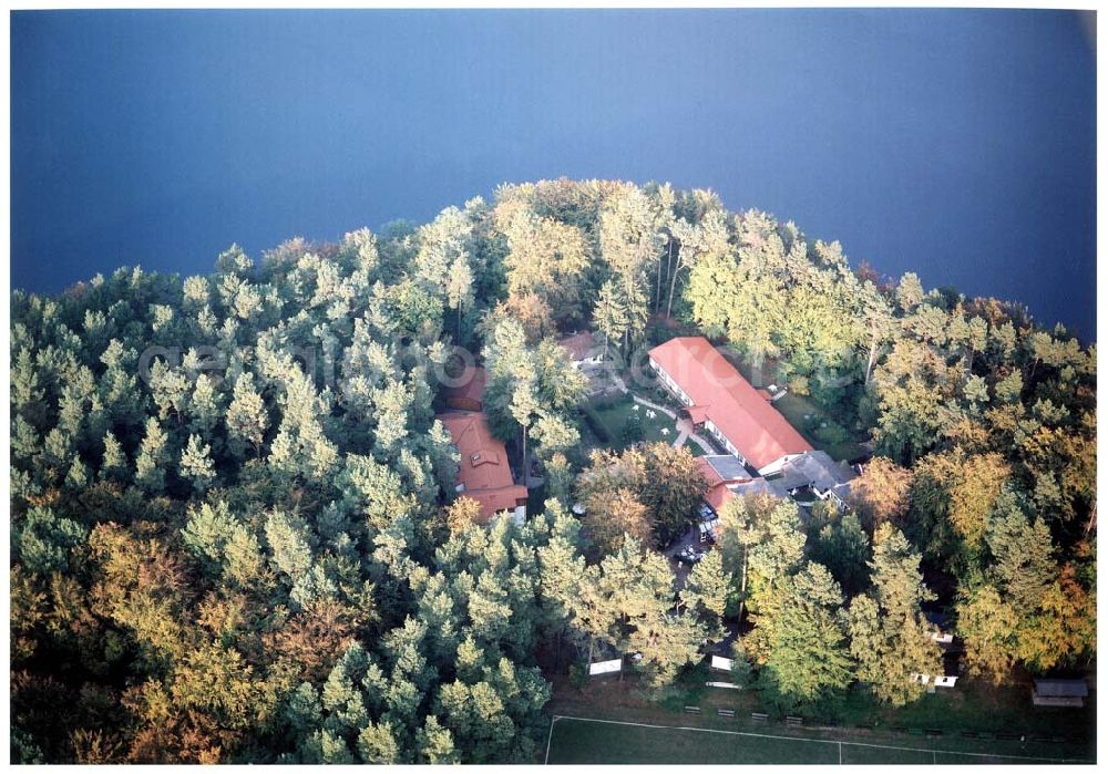 Aerial photograph Lychen / BRA - Waldhotel Sängerslust bei Lychen / Brandenburg.