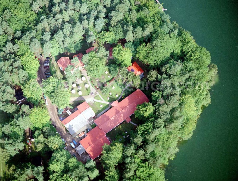 Aerial photograph Lychen - Waldhotel Sängerslust bei Lychen / Brandenburg.