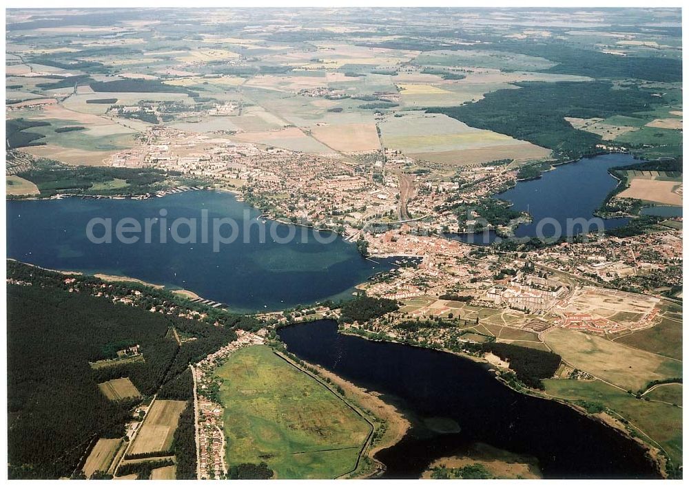 Aerial image Waren / Müritz - Waren an der Müritz.