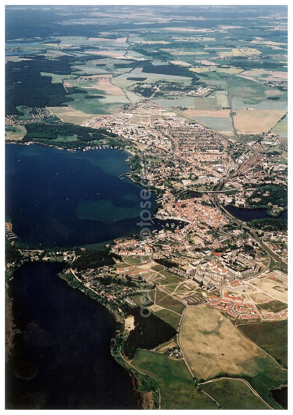 Aerial photograph Waren / Müritz - Waren an der Müritz.