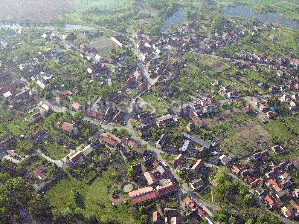 Wartenberg from above - Wartenberg in Sachsen-Anhalt mit Blick auf 06901 Wartenberg in Sachsen-Anhalt